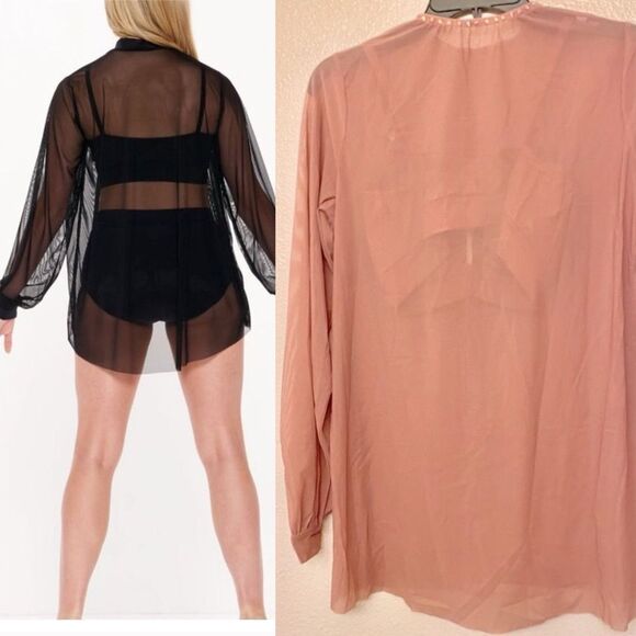 Kelle dance costume mauve pink 3 piece sheer mesh tunic dress shorts top MA - Picture 1 of 12